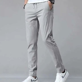 Calça Masculina Comfort Flex Slim C/ Cordão Cinza Claro / 38 1004