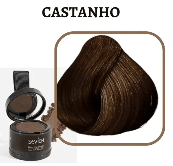 Tinta de cabelo em pó - Sevích™ Tok Novidades Castanho 