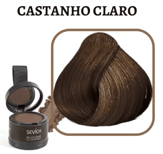 Tinta de cabelo em pó - Sevích™ Tok Novidades Castenho Claro 