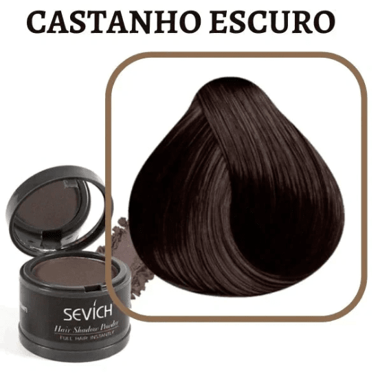 Tinta de cabelo em pó - Sevích™ Tok Novidades Castanho Escuro 