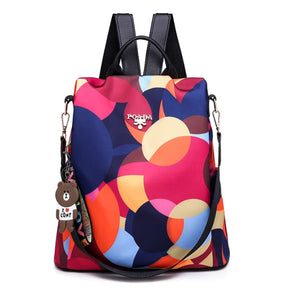 Mochila Feminina À Prova Dágua Colorido 909