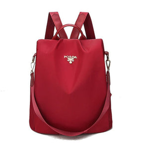 Mochila Feminina À Prova Dágua Vermelho 909