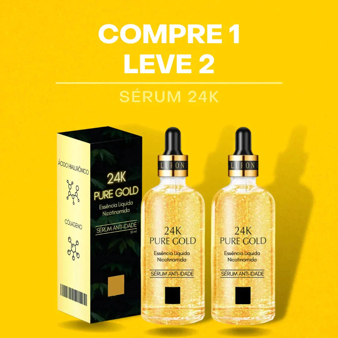 Sérum Rejuvenescedor - 24k Pure Gold (Compre 1 Leve 2)