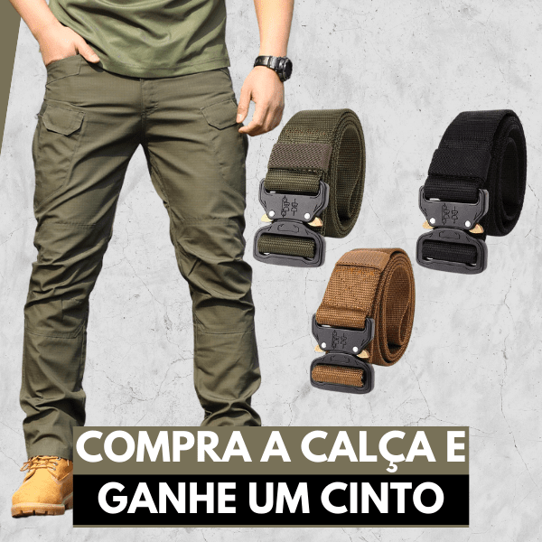 Calça Tática + Cinto de Brinde